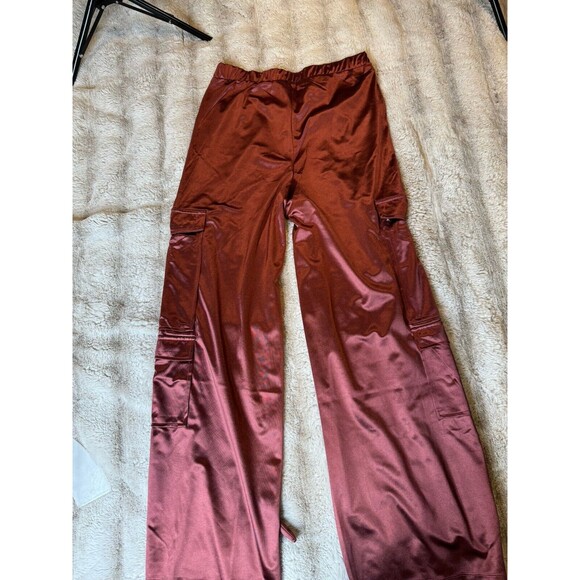 Persaya Brown Satin Cargo Size Large - Picture 8 of 9